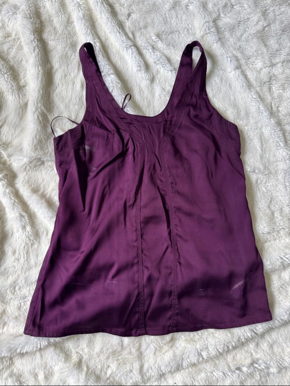 Trina Turk Plum Purple Silk Tank Top